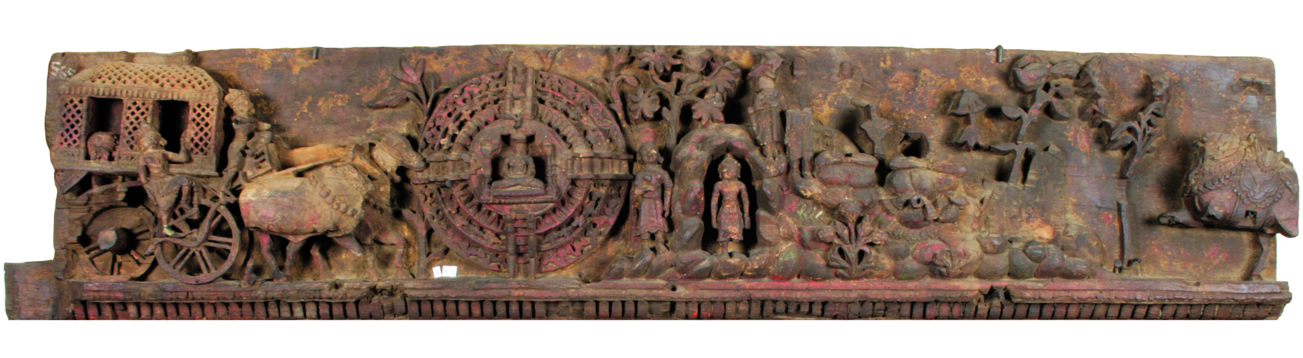 Door panel depicting Jaina narratives, Gujarat, 17th century A.D